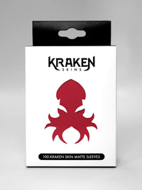 Kraken Skins Crimson Red Matte Sleeves