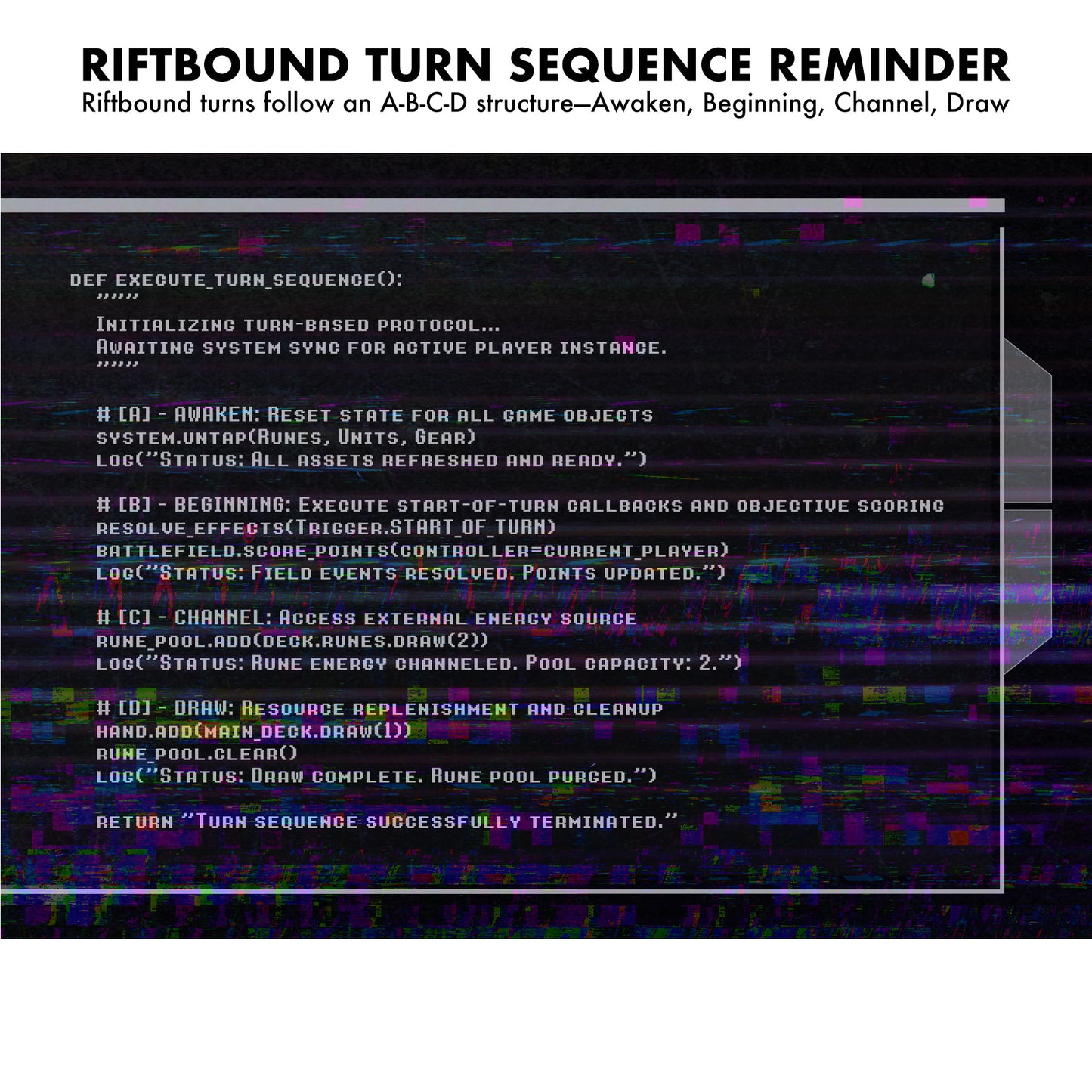 Riftbound Turn Sequence Reminder