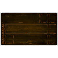 Riftbound Playmat with Zones - Amber Monochrome Glitch