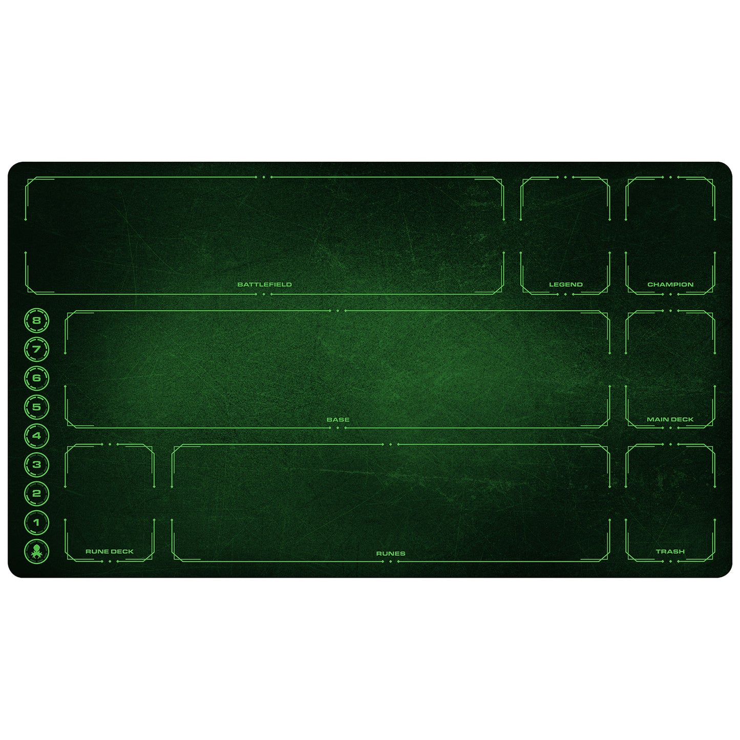 Riftbound Playmat with Zones - Calm Green Grunge