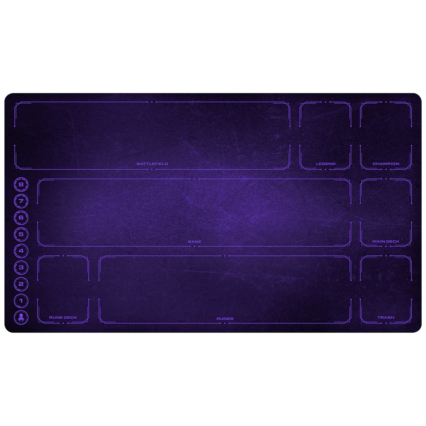 Riftbound Playmat with Zones - Chaos Purple Grunge