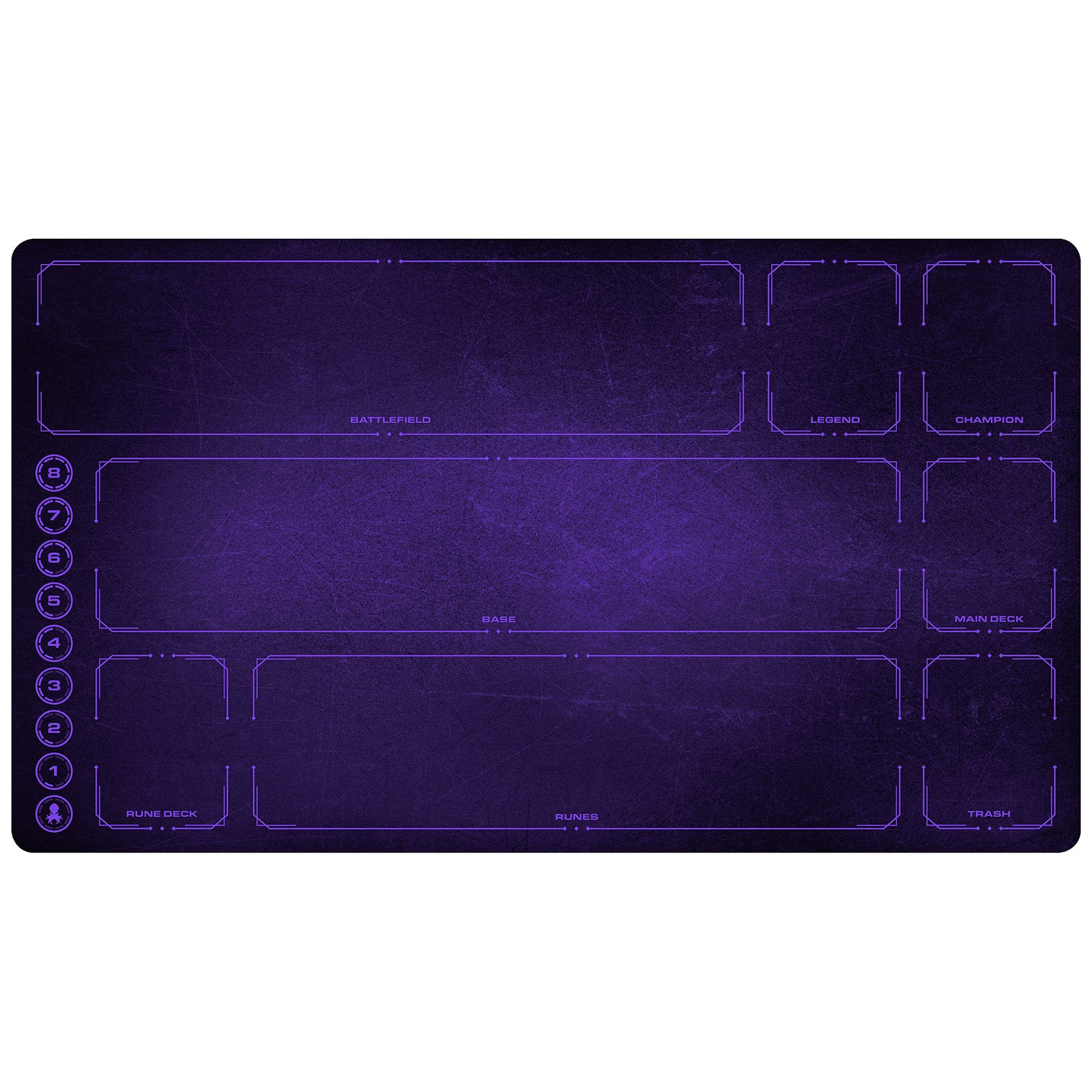 Riftbound Playmat with Zones - Chaos Purple Grunge