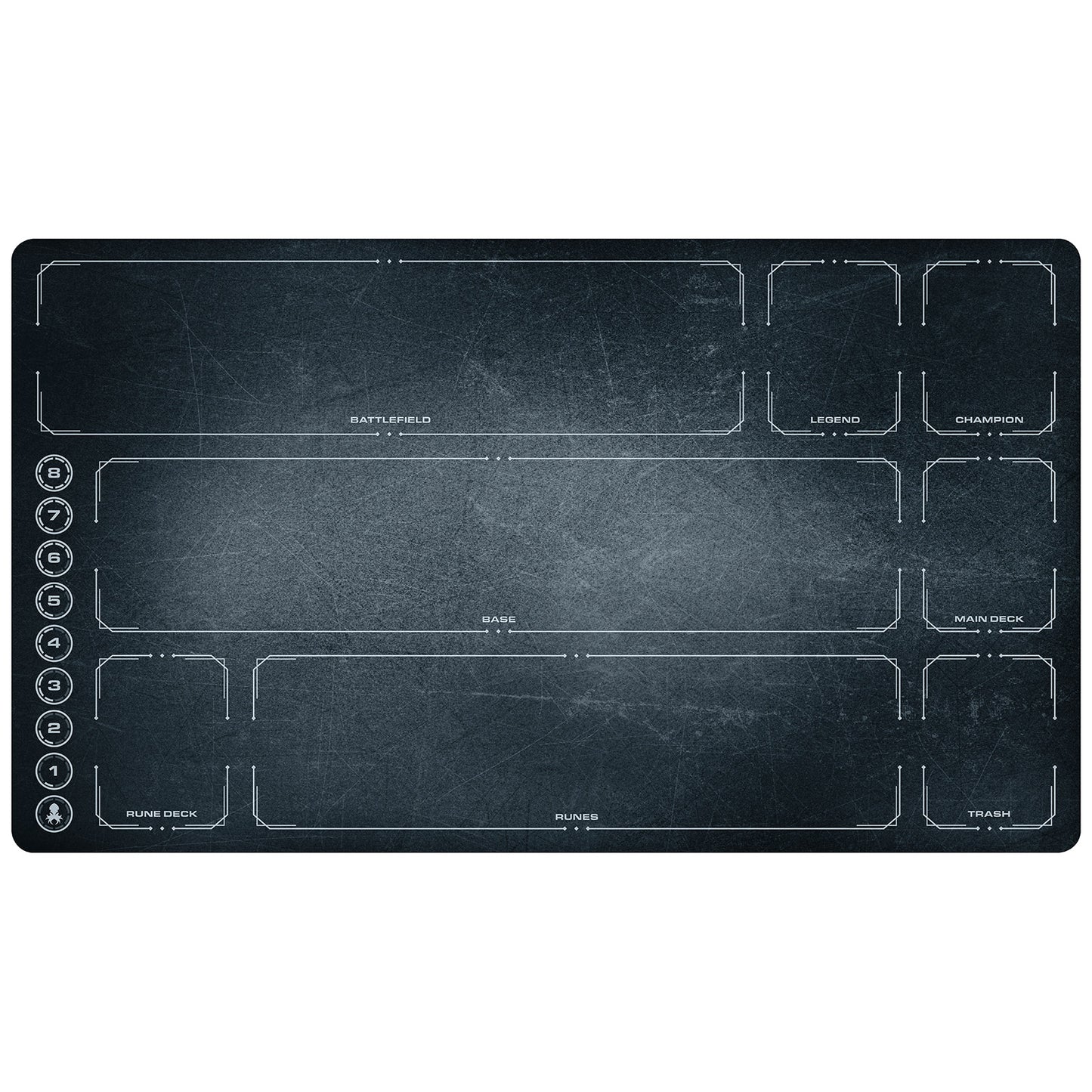 Riftbound Playmat with Zones - Grunge Grey