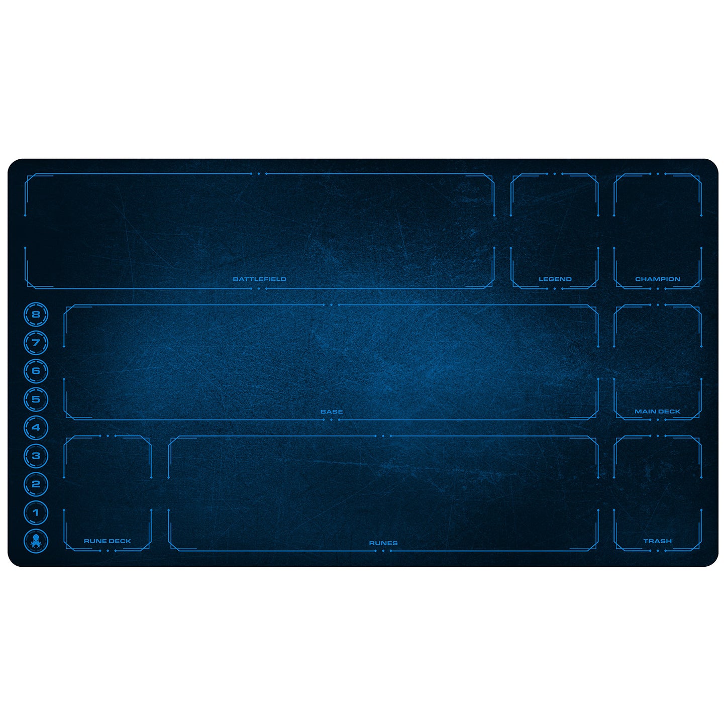 Riftbound Playmat with Zones - Mind Blue Grunge