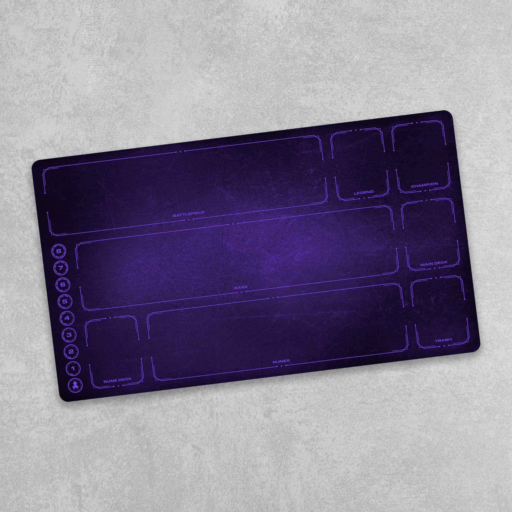 Riftbound Playmat with Zones - Chaos Purple Grunge