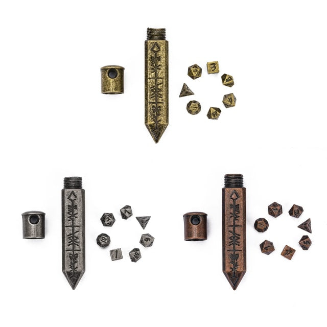 The Runebound Mini Metal Dice Set - Copper – Kraken Dice