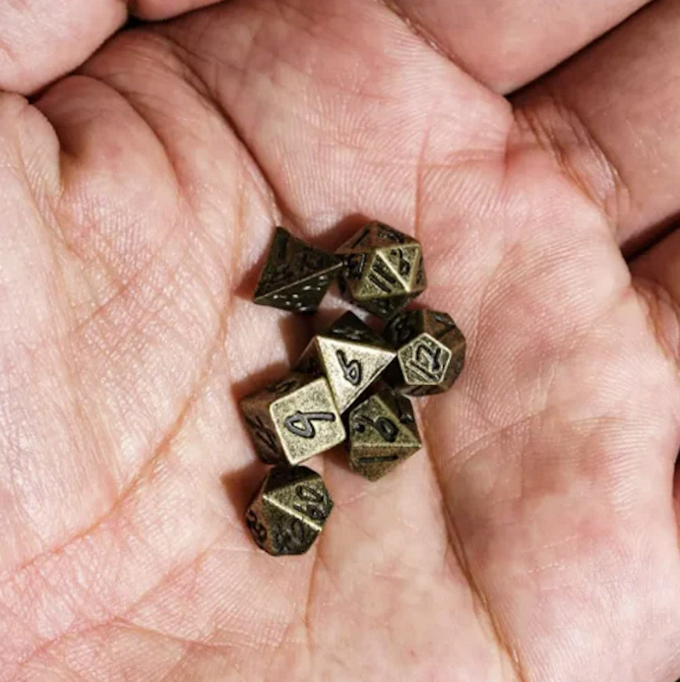 The Runebound Mini Metal Dice Set - Bronze