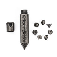 The Runebound Mini Metal Dice Set - Silver