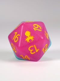 San Diego Sunset Glow in the Dark Spindown D20