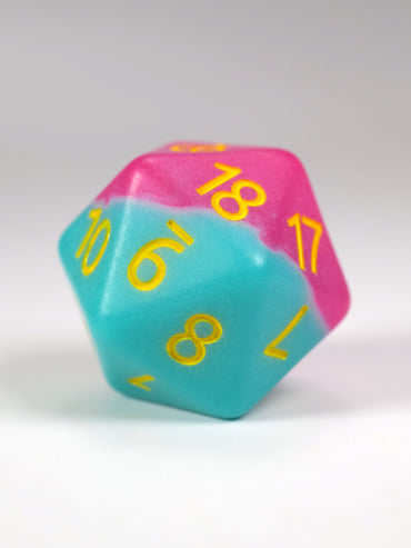 San Diego Sunset Glow in the Dark Spindown D20