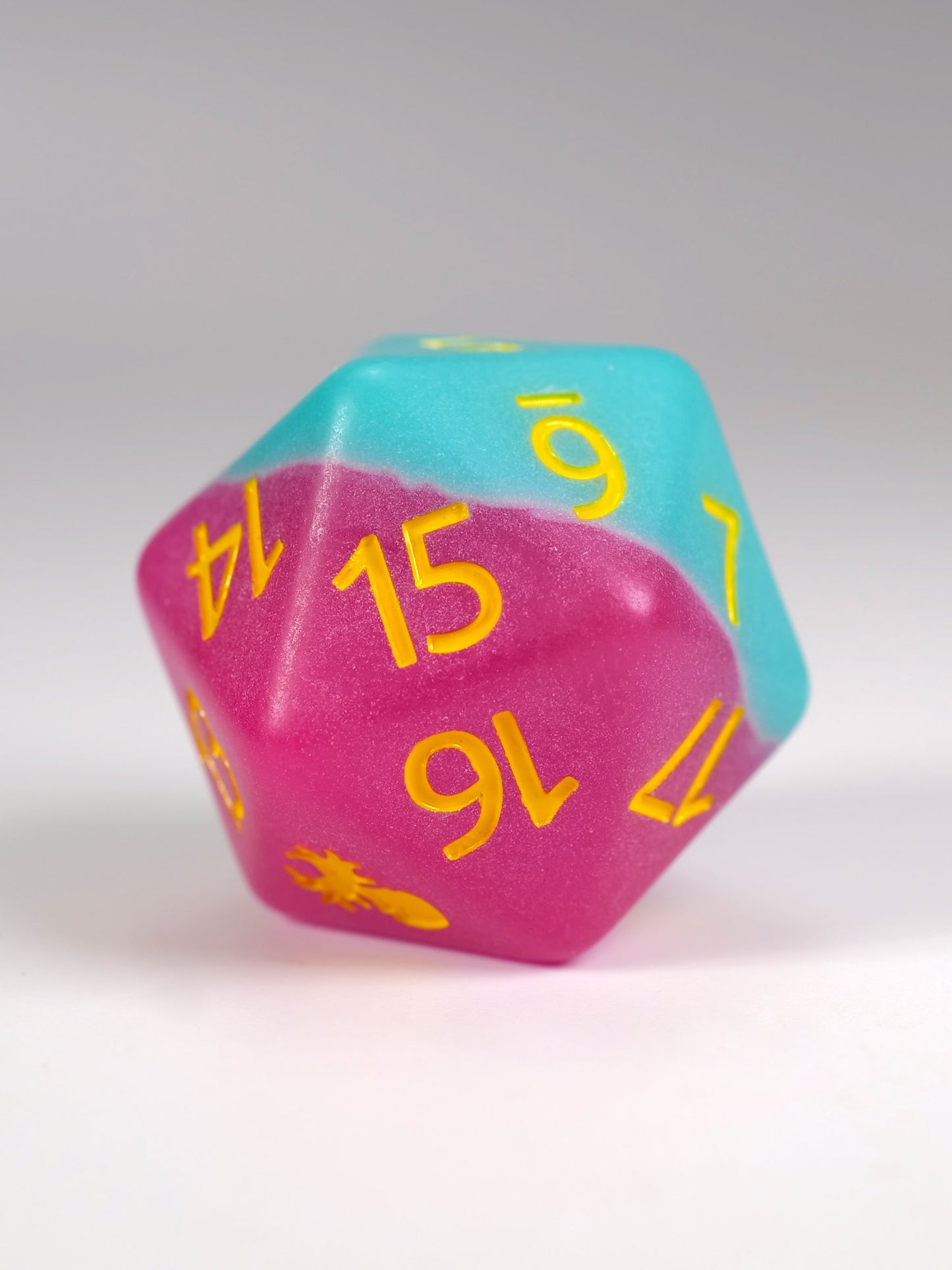 San Diego Sunset Glow in the Dark Spindown D20