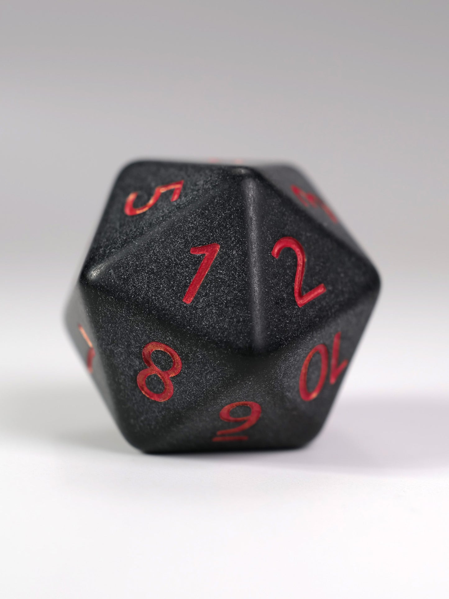 Slate: Red Matte Spindown D20