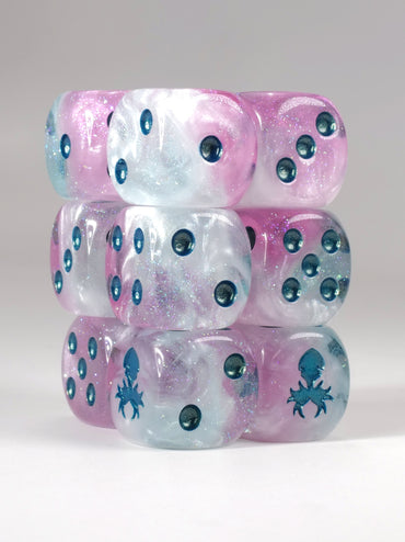 Snow Fairy D6 Pips 12pc Dice Set - 12mm