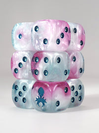 Snow Fairy D6 Pips 12pc Dice Set - 16mm