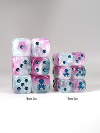 Snow Fairy D6 Pips 12pc Dice Set - 16mm