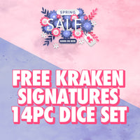 Freebie - Kraken Signatures 14pc dice set