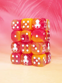 Tropical Mermaid D6 with Pips Dice Set