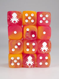 Tropical Mermaid D6 with Pips Dice Set