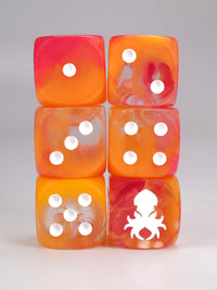 Tropical Mermaid D6 with Pips Dice Set