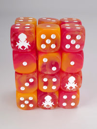 Tropical Mermaid D6 with Pips Dice Set