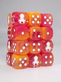 Tropical Mermaid D6 with Pips Dice Set
