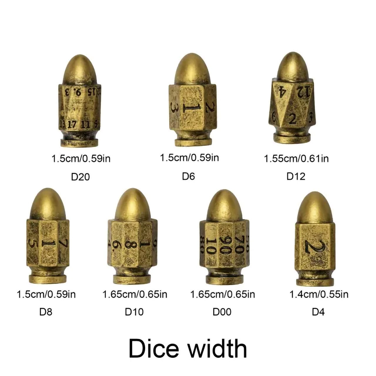 Load Your Holster with Style: Introducing the Bronze Bullet Dice Set