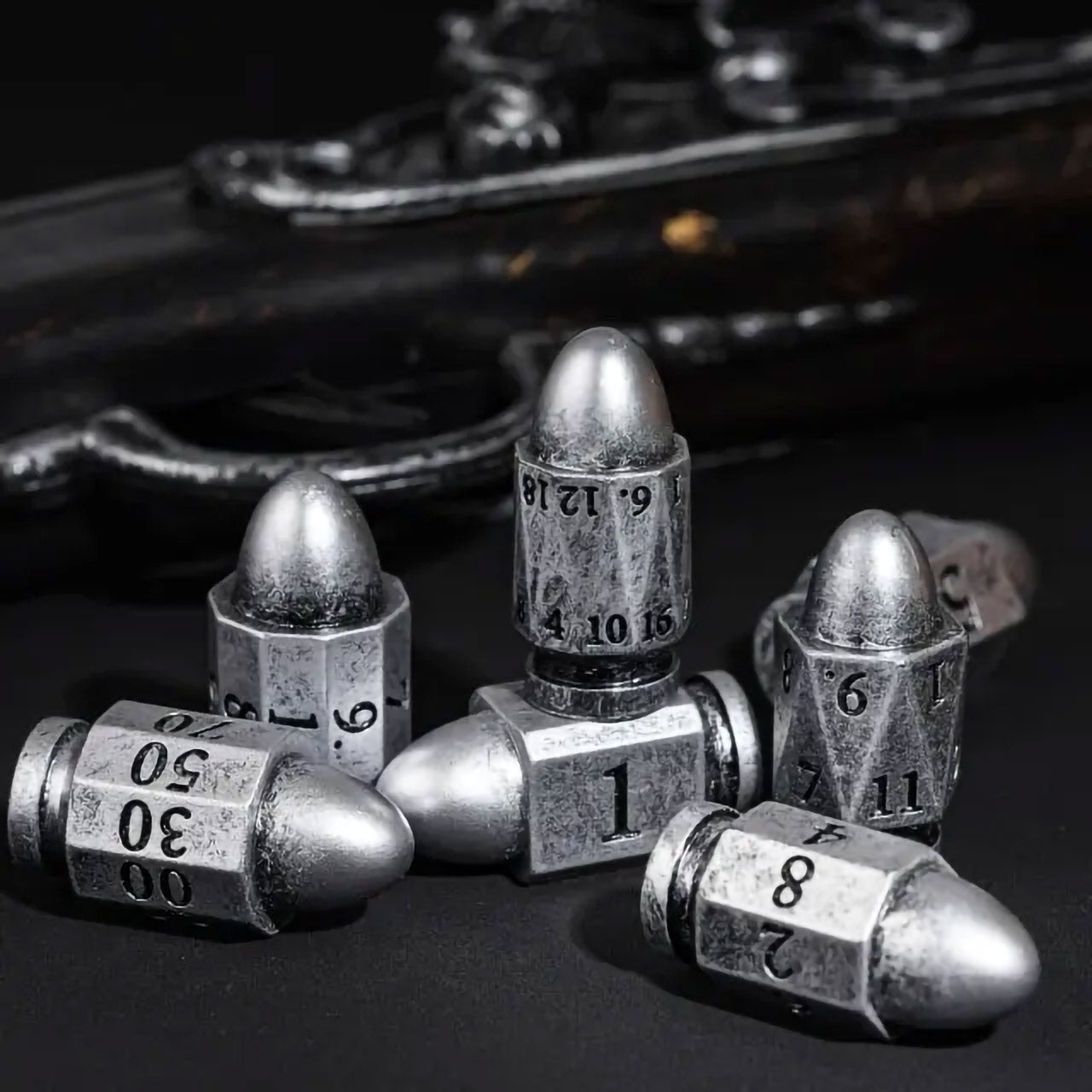 Load Your Holster with Style: Introducing the Silver Bullet Dice Set