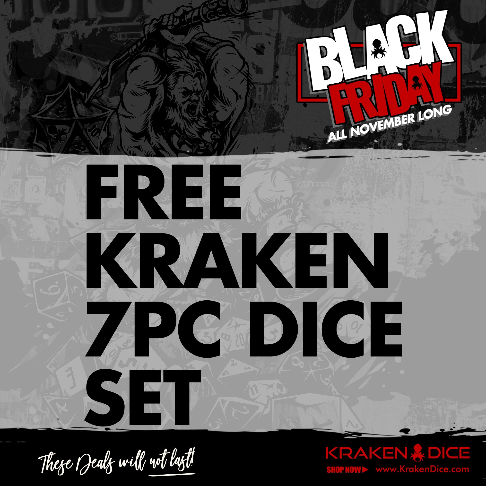 Free Kraken Signature 7pc Set