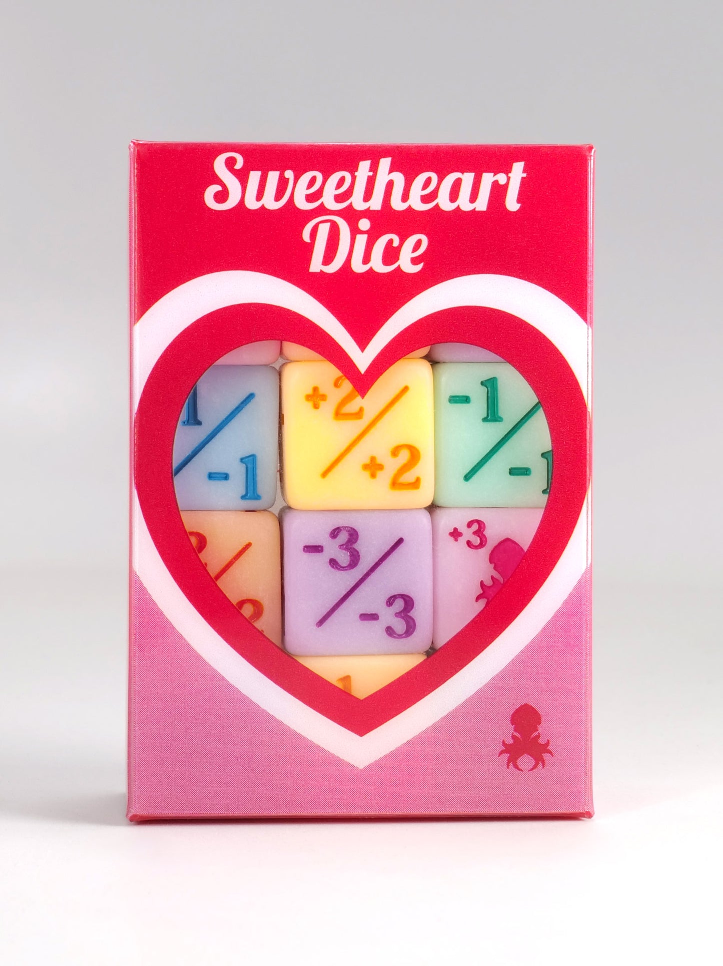 Be My Valentine "Sweetheart Dice" Mini 3/3 Positive/Negative 12 Pack