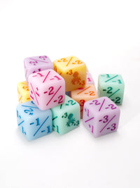 Be My Valentine "Sweetheart Dice" Mini 3/3 Positive/Negative 12 Pack