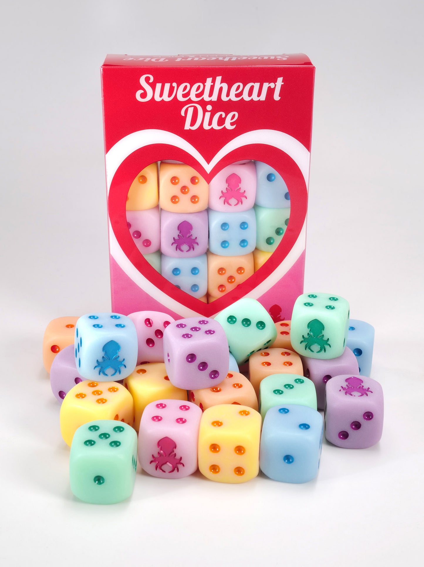 Be My Valentine "Sweetheart Dice" D6 with Pips 24pc Dice Set