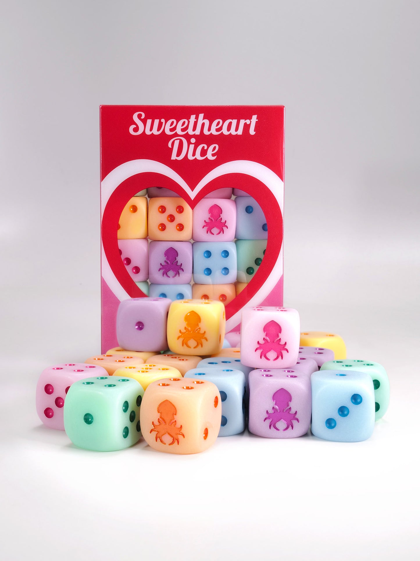 Be My Valentine "Sweetheart Dice" D6 with Pips 24pc Dice Set