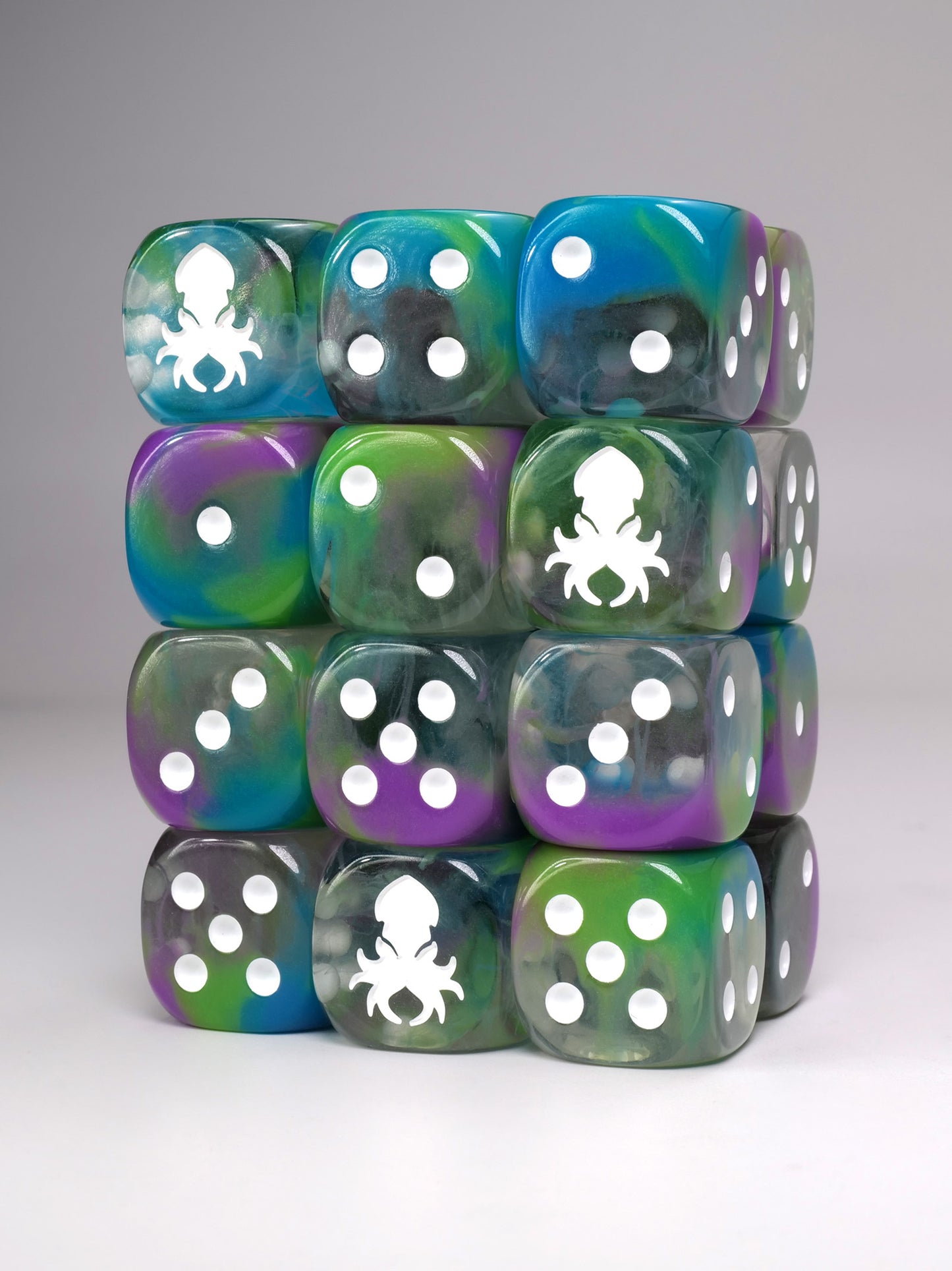 Water Nymph D6 with Pips 12pc Dice Set