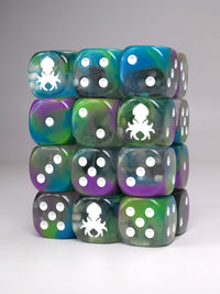 Water Nymph D6 with Pips 12pc Dice Set