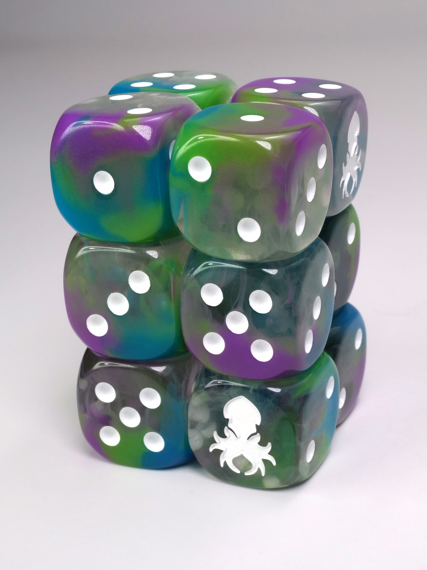 Water Nymph D6 with Pips 12pc Dice Set