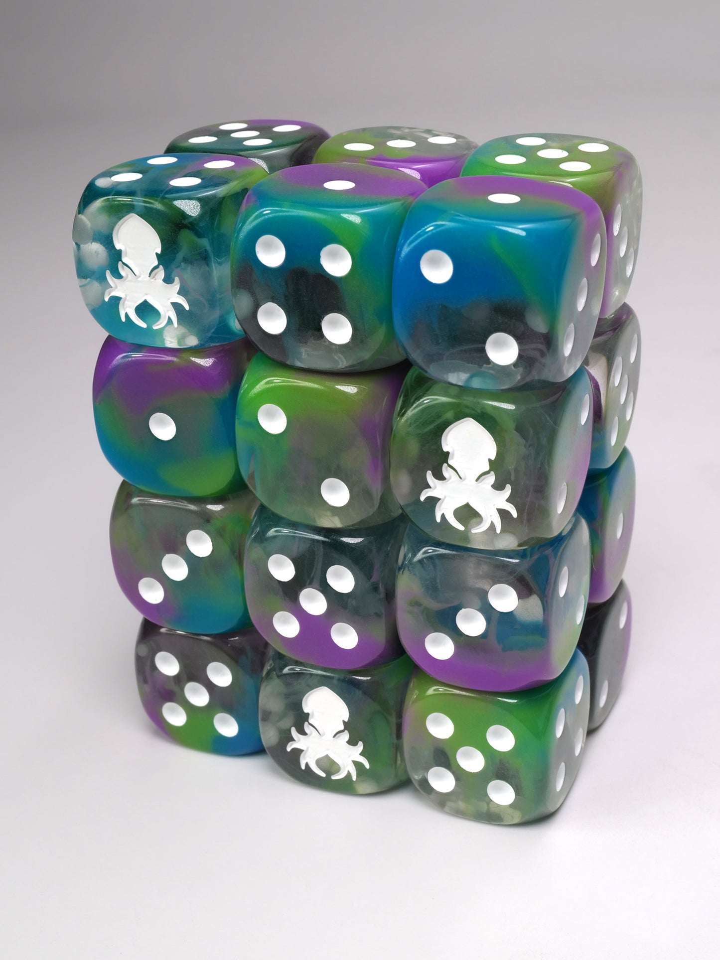 Water Nymph D6 with Pips 12pc Dice Set