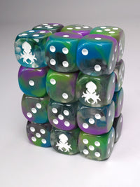 Water Nymph D6 with Pips 12pc Dice Set