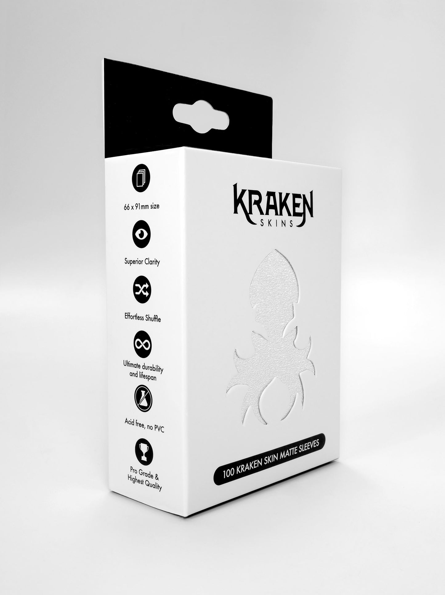 Kraken Skins Frost White Matte Sleeves