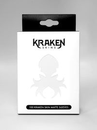 kraken card sleeves Kraken Skins Frost White Matte Sleeves – Kraken Dice