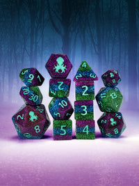 Witching Hour 14pc Dice Set Inked in Teal