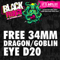Freebie - 34MM Dragon or Goblin Eyeball D20