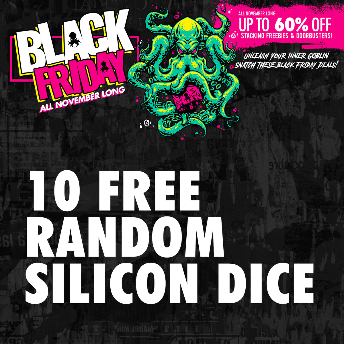 Freebie - 10 Free Random Silicon Dice