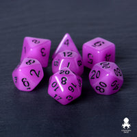 Purple Glow in the Dark Dice Set