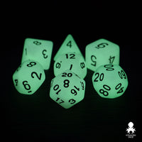 Purple Glow in the Dark Dice Set