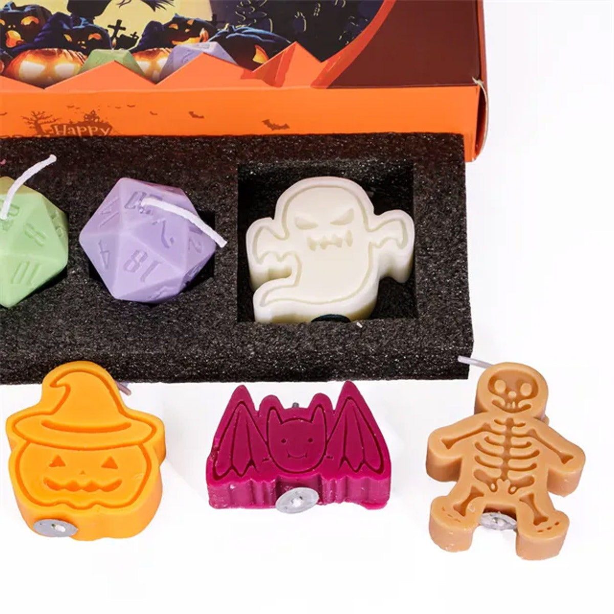Halloween  D20 Dice Candle Set | 33mm Candle Dice