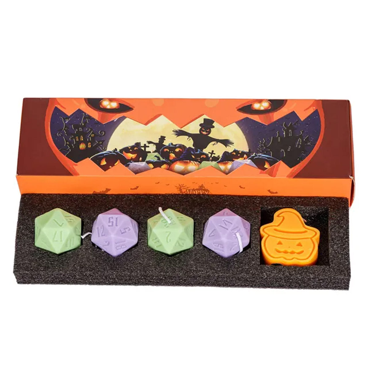 Halloween  D20 Dice Candle Set | 33mm Candle Dice
