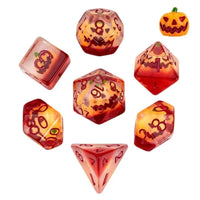 Jack O' Lantern  7pc Dice Set