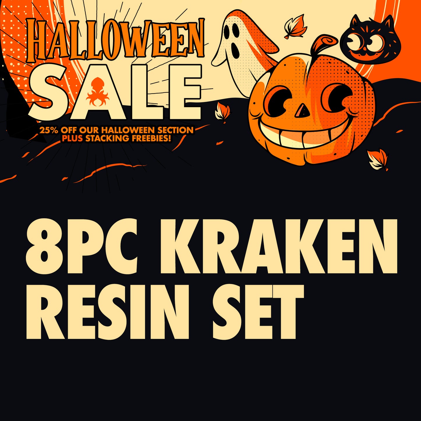 Freebie - 8pc Kraken Dice Resin Set