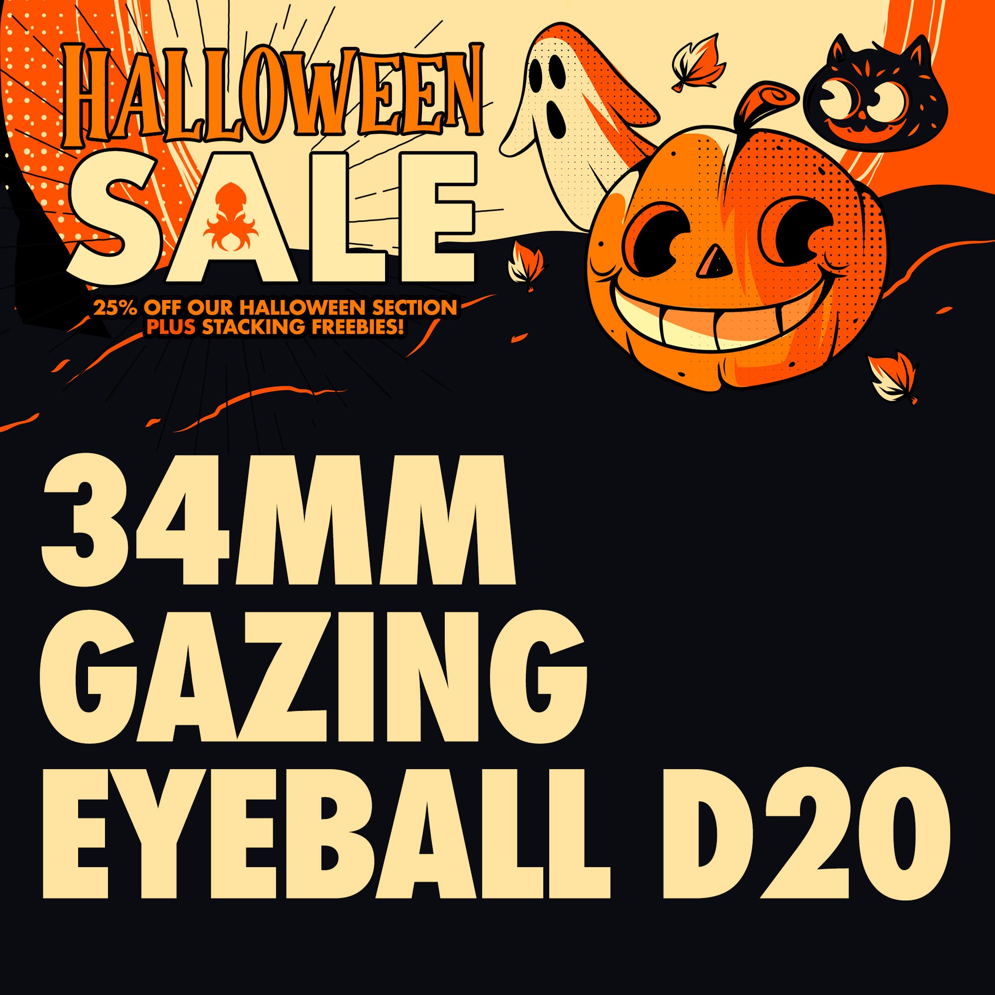 Freebie - 34MM Gazing Eyeball D20 RAW