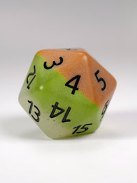 Kiwi Glow in the Dark Spindown D20